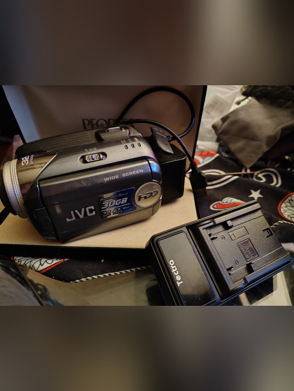 Vintage JVC Everio GZ-MG37U 30GB HDD Camcorder Set - Tested 📹✨